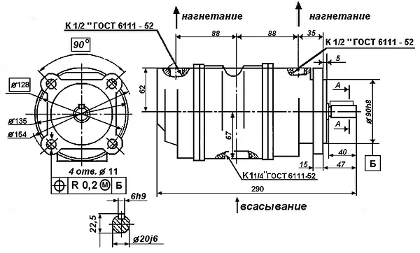 Схема подключения насоса 8БГ12-23АМ